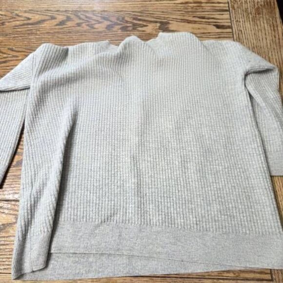 Hatch Maternity The Easy V Neck Sweater Cashmere Wool In Grey Sz P - Picture 5 of 6